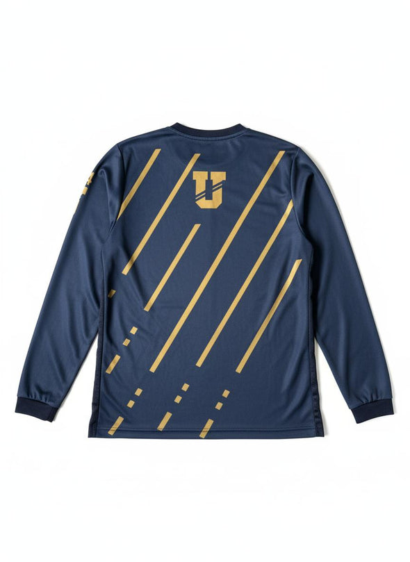 Playera Deporiva-Pumas-Rayas Oro-Unisex