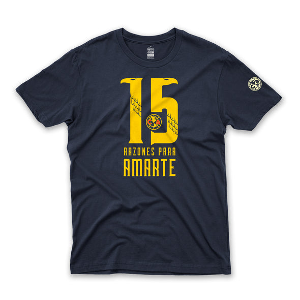 Playera-America-Campeon 15 Razones-Caballero