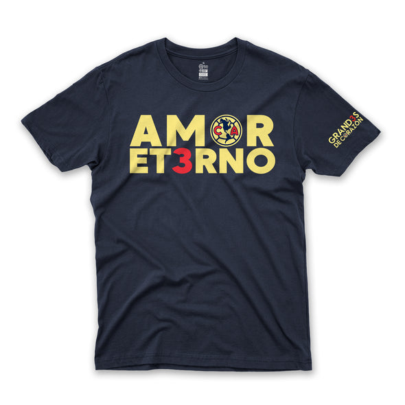 Playera-America-Amor Eterno Marino-Caballero