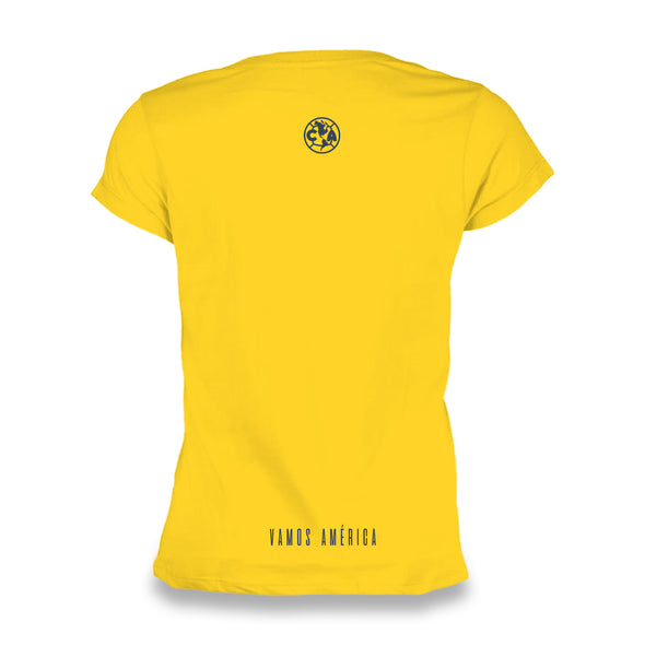 Playera-America-Amor Eterno Amarillo-Dama