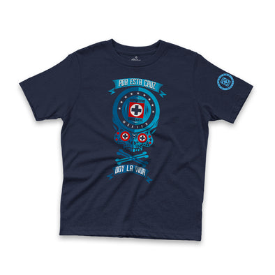 Playera-Cruz Azul-Calavera-Infantil