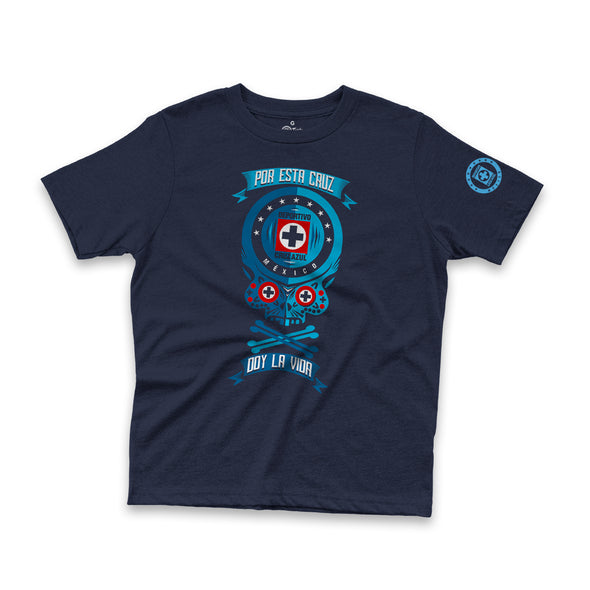 Playera-Cruz Azul-Calavera-Infantil