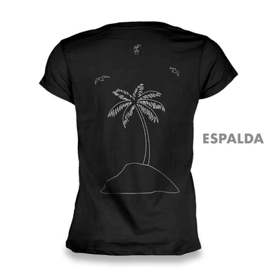 Playera-Tirando Rostro-Niva-Palmera-Dama