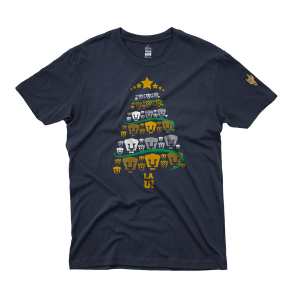 Playera-Pumas-Navidad Golden-Caballero