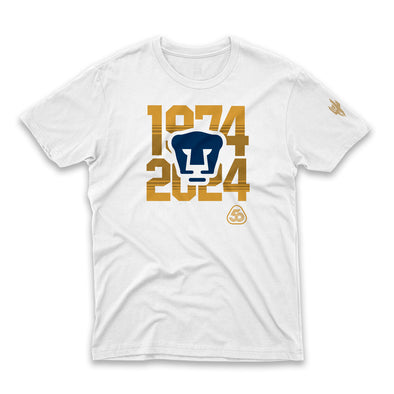 Playera-Pumas-74 24 Blanco-Caballero