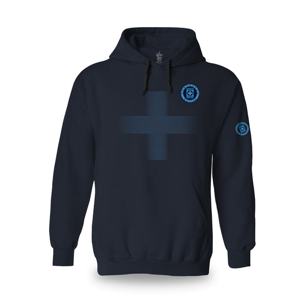 Sudadera-Cruz Azul-Difuso-Unisex