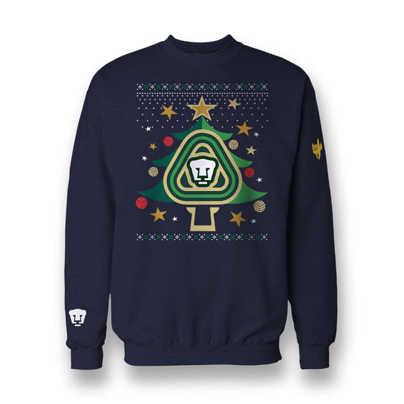 Sudadera Tipo Ugly Sweater-Pumas-Pino Marino-Unisex