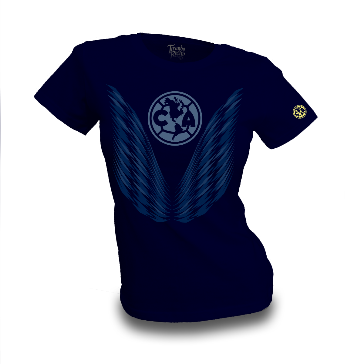 Camisa Del Playera Club America Mujer Playera-America-Alas Blue-Dama
