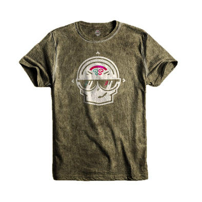 Playera-Tirando Rostro-Tie Dye Verde-Unisex