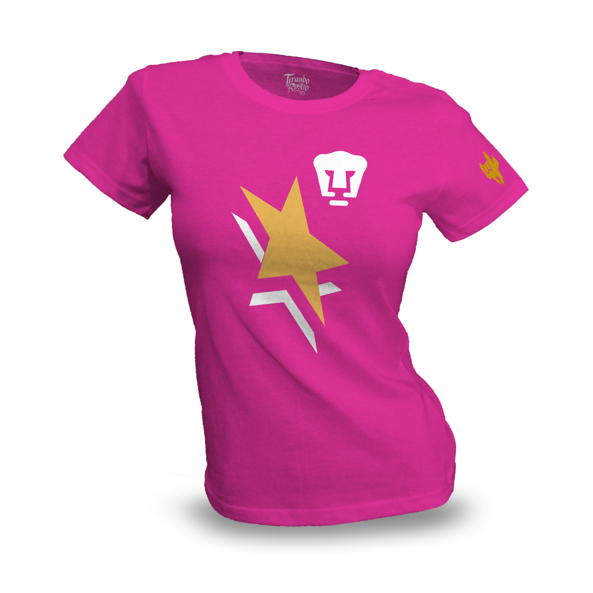 Playera-Pumas-Puma Star Rosa-Dama – Tirando Rostro