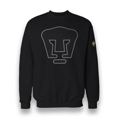 Sudadera sin Capucha-Pumas-Black-Unisex